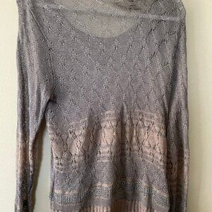 J.Jill Lace Tunic Sweater Large Petite